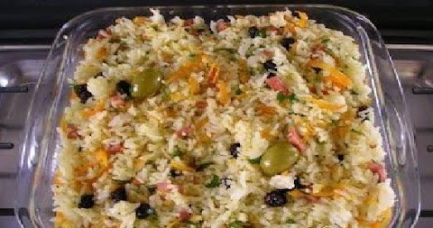 Arroz indiano com uvas passas