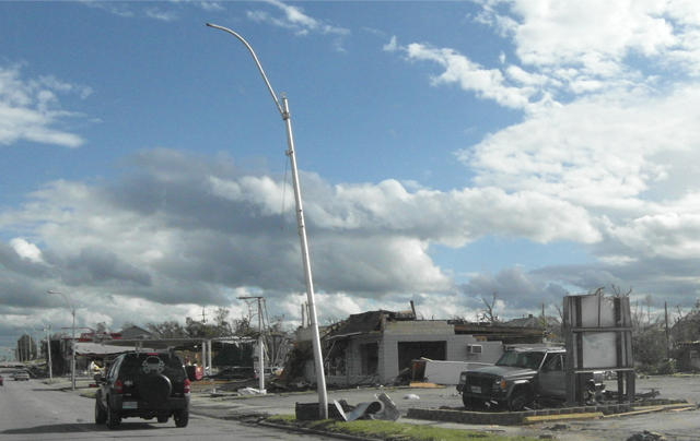 Damage on South Main street