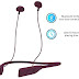 Wings Glide Neckband Latest Bluetooth 5.0 Wireless Earphones Headphones Earbuds 10 Hours Playtime Built-in Woofers for Extra Bass and Siri Google Assistant Control (Burgundy)