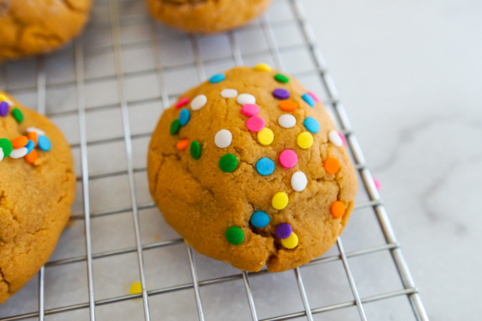 Reese's Peanut Butter Egg-Stuffed White Chocolate Peanut Butter Cookies