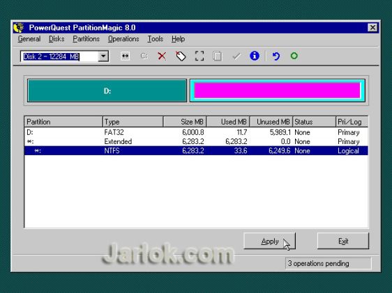 Resize partition