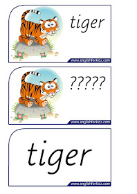 tiger printable flashcards