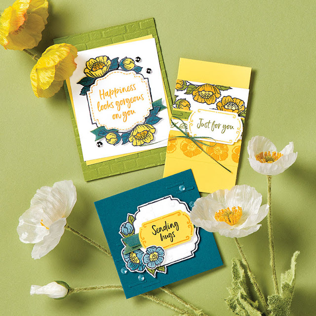 Tags in Bloom Stampin Up