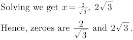 case study questions polynomials class 10