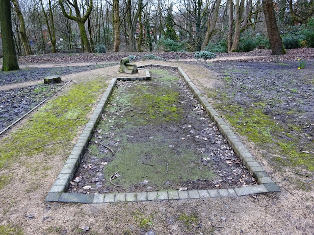 Abandoned Crazy Golf course in Stamford Park, Stalybridge