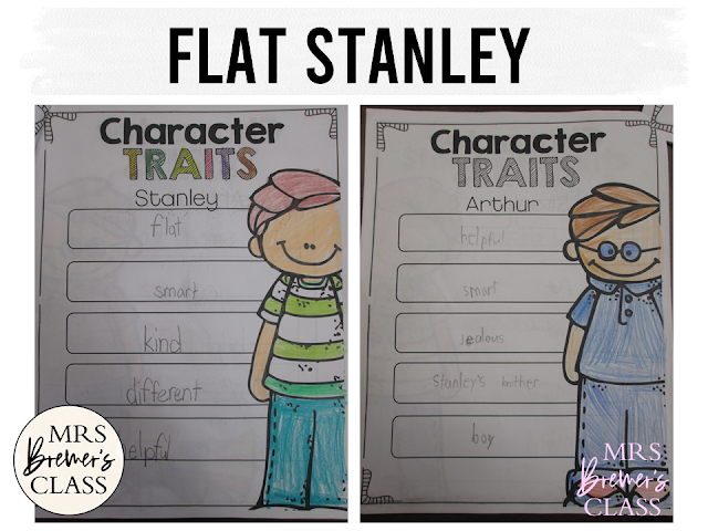 Flat Stanley book activities unit with literacy printables, reading companion worksheets, lesson ideas, comprehension activities for First Grade and Second Grade