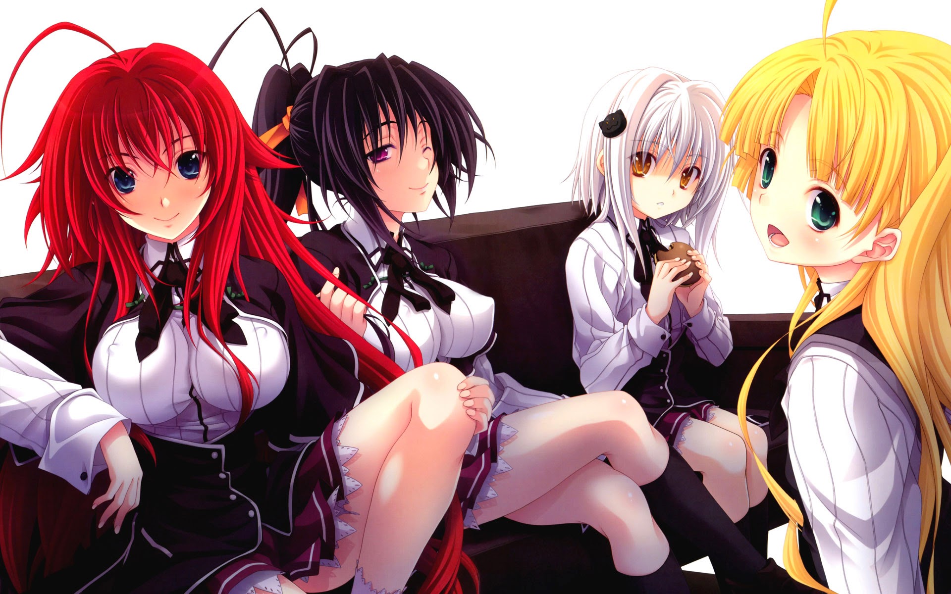 Rias Gremory High School DxD Sexy Girl Red Hair Anime HD Wallpaper ...