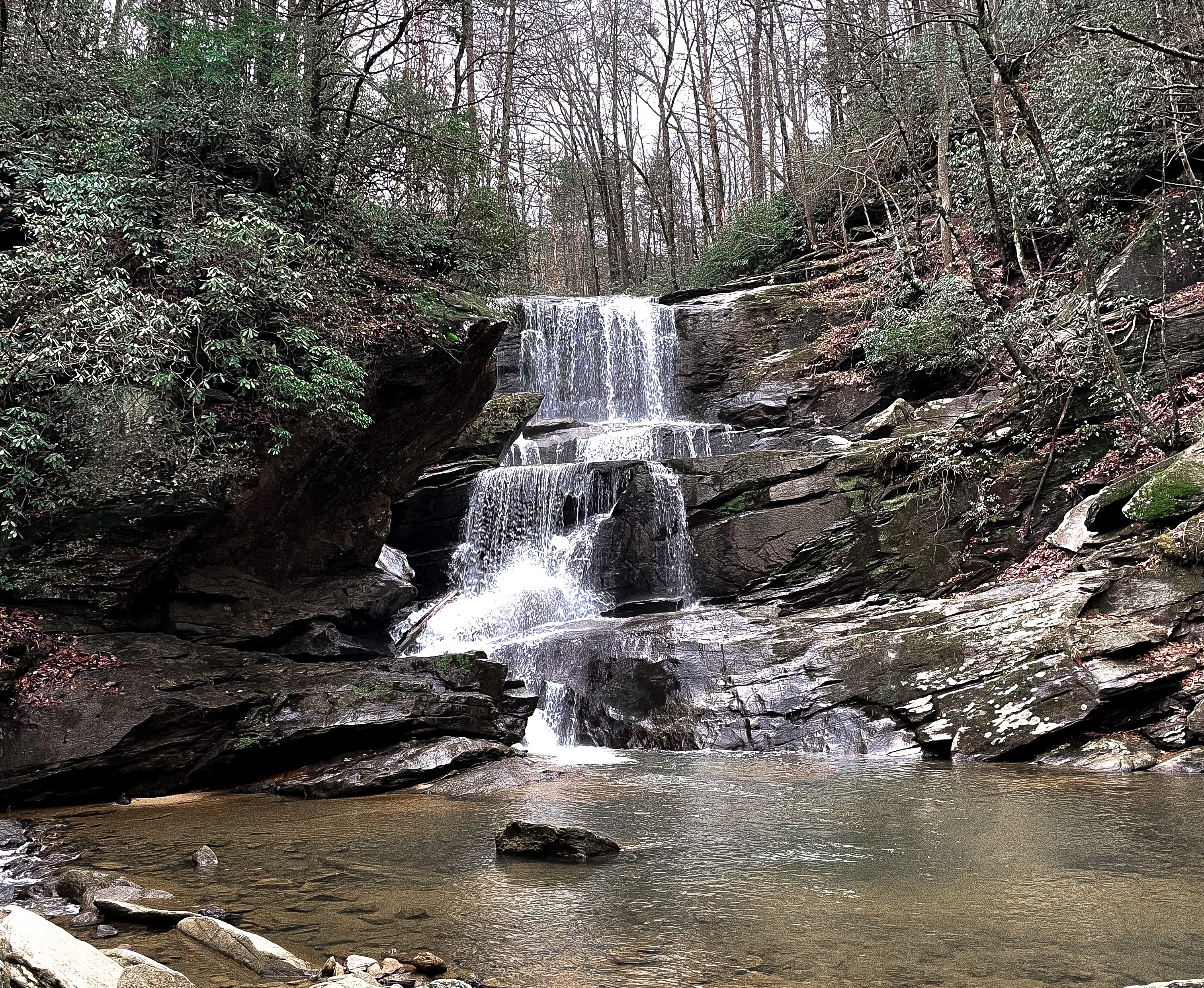 Little Bradley Falls in Saluda, NC