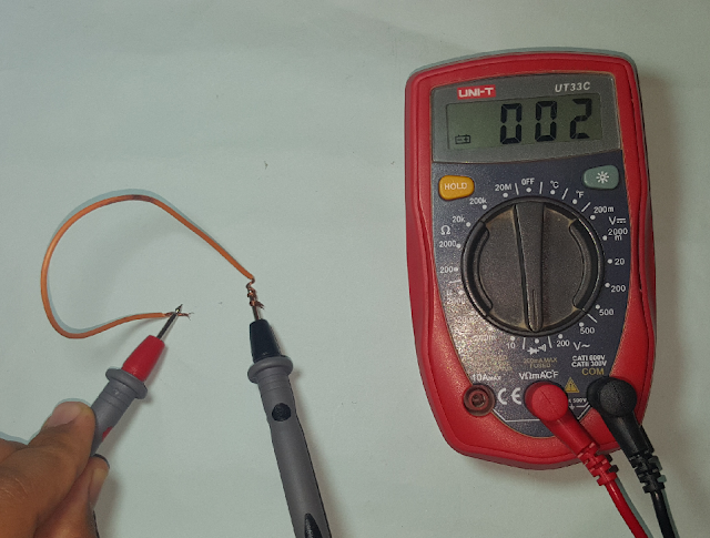 continuity test on multimeter