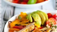 Chicken Fajita Bowl with Cauliflower Rice