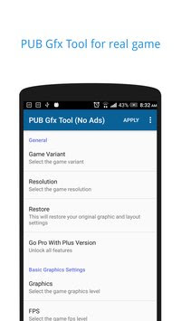 PUBGM Gfx Tool Free