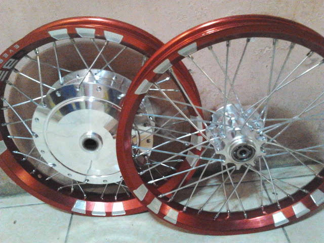  Velg  DBS Red Ring  14 untuk Mio dengan tromol Trusty 