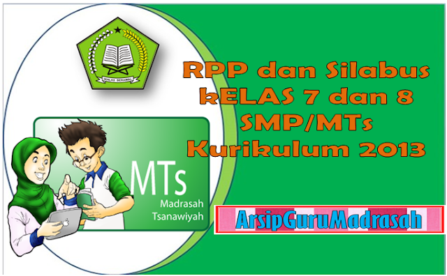 RPP Promes Silabus Kurikulum 2013 kelas 7 dan 8 SMP/MTs Semester 1 dan 2