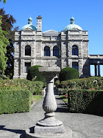 Sundial in front of the west wing of the Parliament Building, Victoria BC.