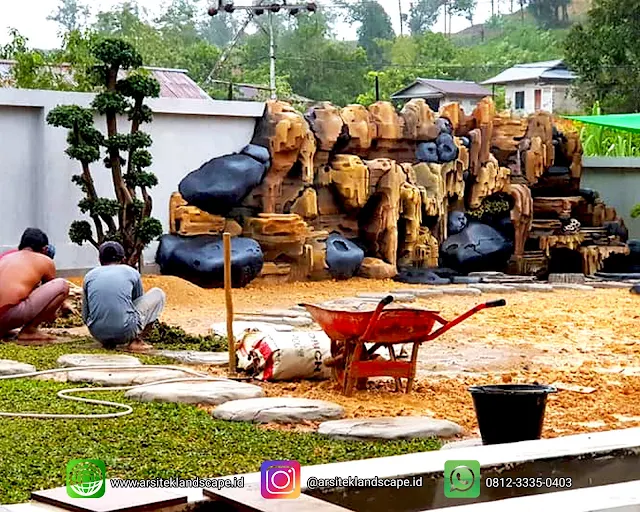 jasa pembuatan kolam relief tebing kendal