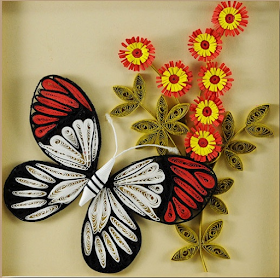 2015 butterfly model quilling art frames - quillingpaperdesigns