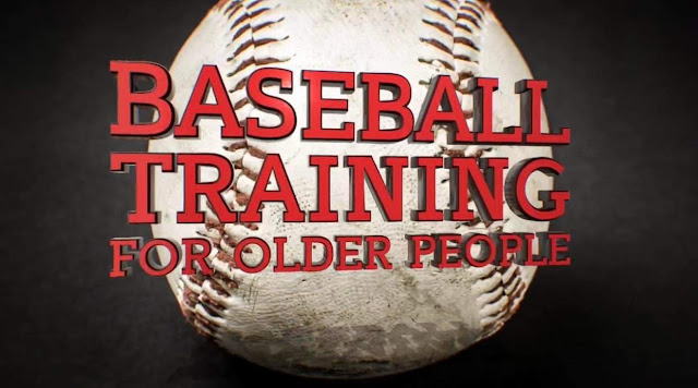 Baseball training for older people logo.