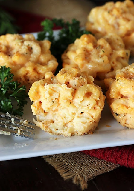 Platter of Mac & Cheese Muffins Image