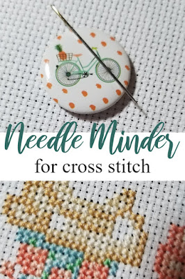 Using a Needle Minder for Cross Stitch