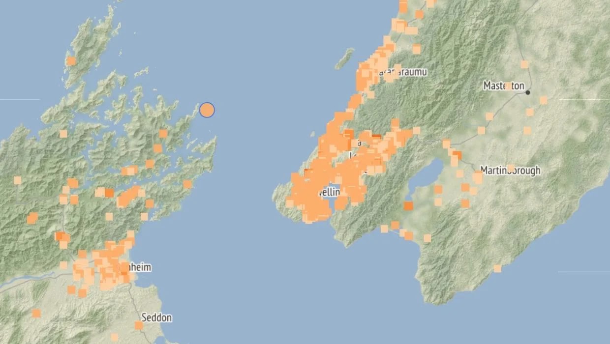 Theo GeoNet, tâm chấn của trận động đất ở phía đông bắc Picton.