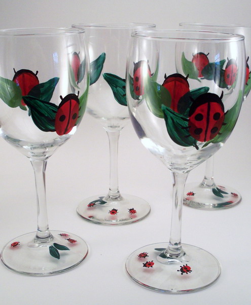 Amazing Of Panting wine templates Hand  On painting glass Glass Beautiful World: Photos Wine