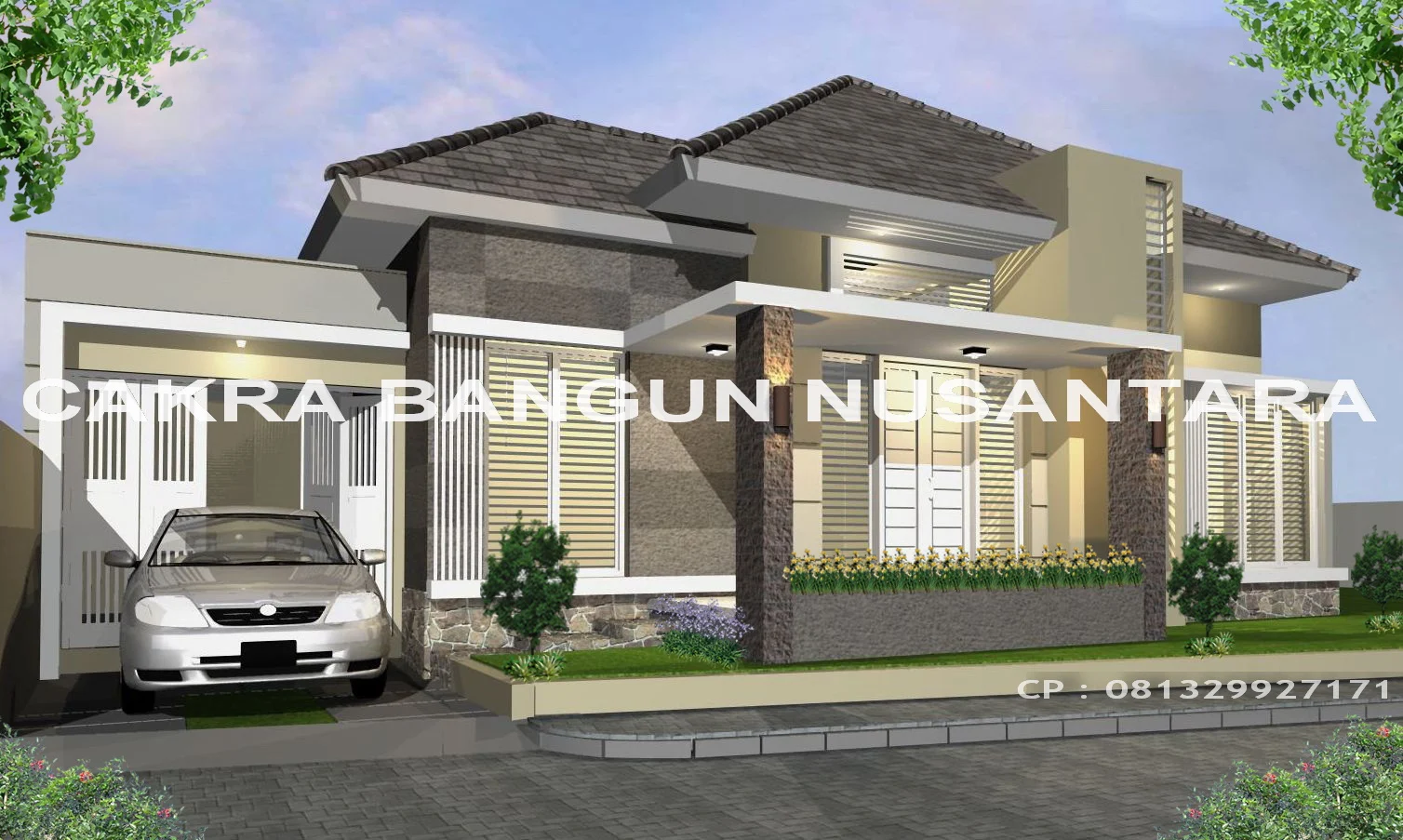 104 Denah Rumah Minimalis Mewah 1 Lantai Gambar Desain