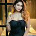 Actress Shivani Latest Hot Cleavage Photos in Black Dress