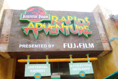 Jurassic Park Rapids Adventure river rafting ride