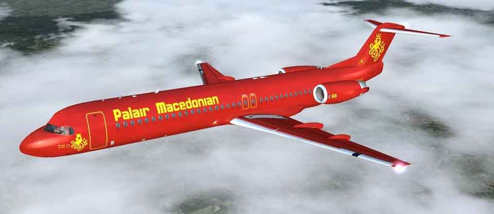PalAir Macedonian Airways Fokker F-100 Red