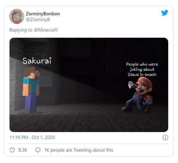 スマブラにマイクラ参戦でtwitterがダウン 外国人 また桜井か 海外の反応 かいこれ 海外の反応 コレクション
