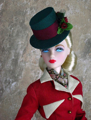 Fashion Plot Gene Marshall in an OOAK hat from The Couture Touch.