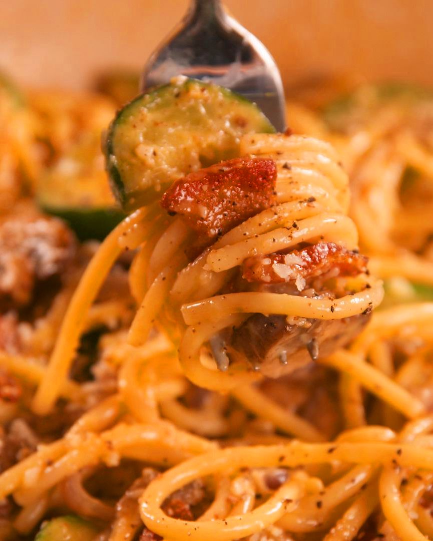 Resep Spaghetti Carbonara Bacon - Pewarna k