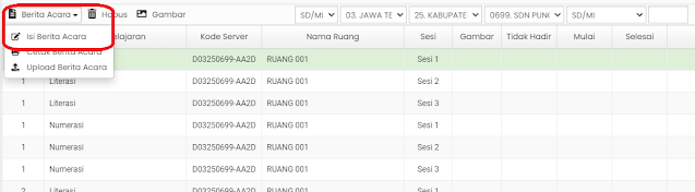 Cara Isi Cetak dan Upload Berita Acara ANBK 2021