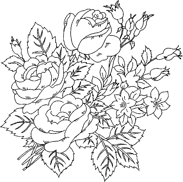 Printable Coloring Pages Of Flowers