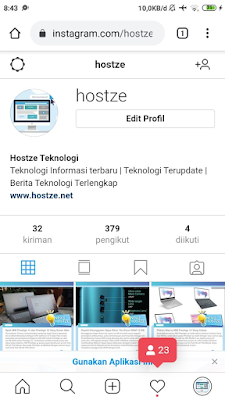 Sesudah di tambahkan Auto Followers Instagram - hostze.net