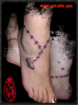 anklet free tattoo design