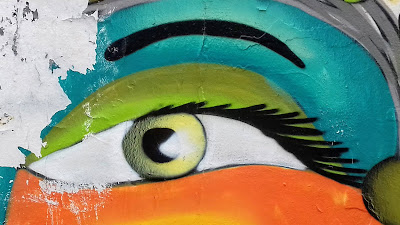 Graffiti-Auge