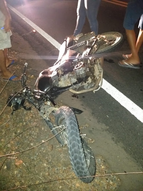 Motociclista fica gravemente ferido em acidente na RN-118 no interior do RN