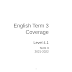 English Assessment Planner. Bridge to Success. Level 3.2 مواصفات امتحان اللغة الانجليزية للصف السابع الفصل الثالث 2021-2022.    