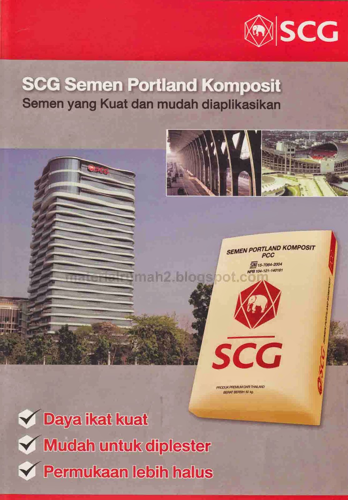 Mengenal Semen Portland Komposit SCG Rumah Material