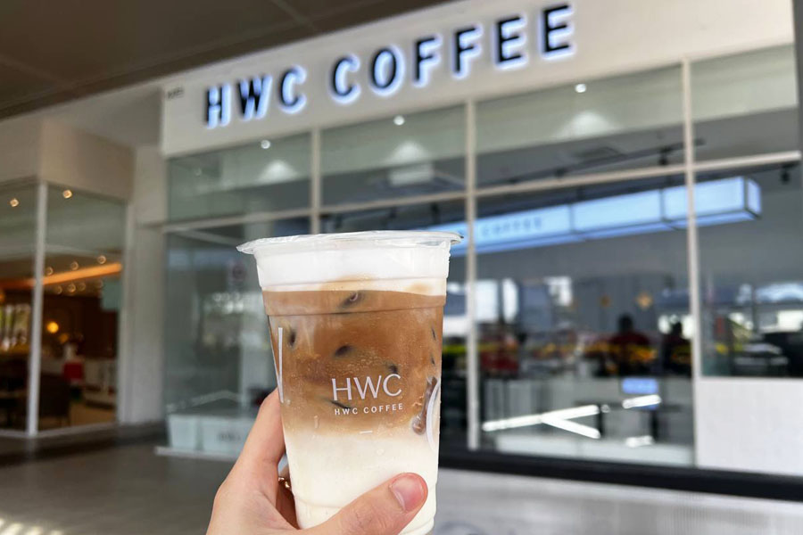 HWC Coffee Aman Central, Caramel Latte,