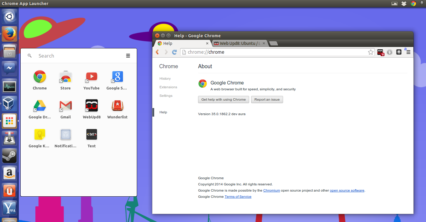 Notification Center Google Now Cards App Launcher Land In Chrome For Linux Dev Channel Web Upd8 Ubuntu Linux Blog