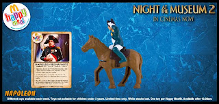 Night at the Museum 2 Happy Meal Toys from McDonalds 2009 - Napoleon with Card