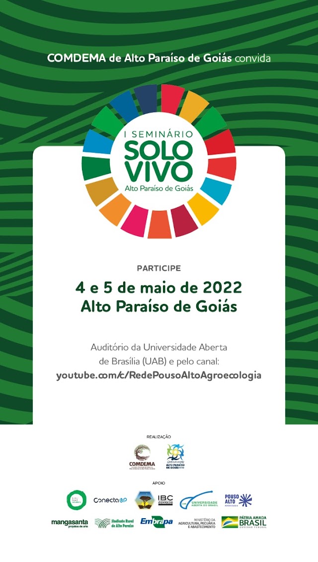   Alto Paraíso de Goiás recebe o I Seminário Solo Vivo, realizado pelo COMDEMA