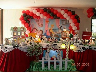 Decoracion de Fiestas Infantiles con Dalmatas, parte 2