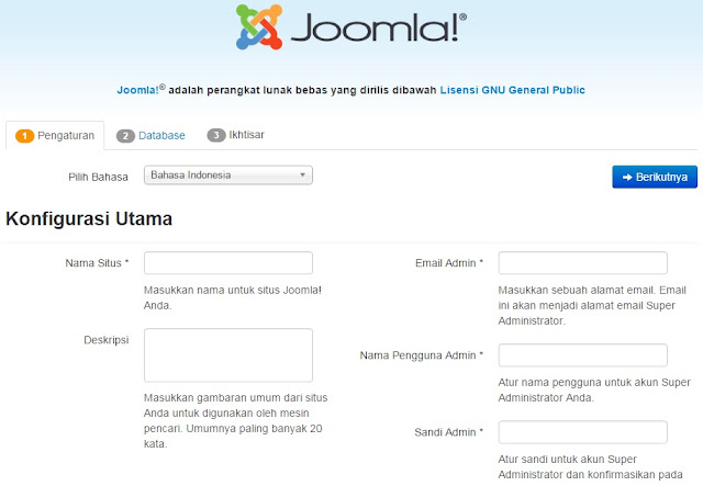 Cara instal joomla 3.5  terbaru di localhost