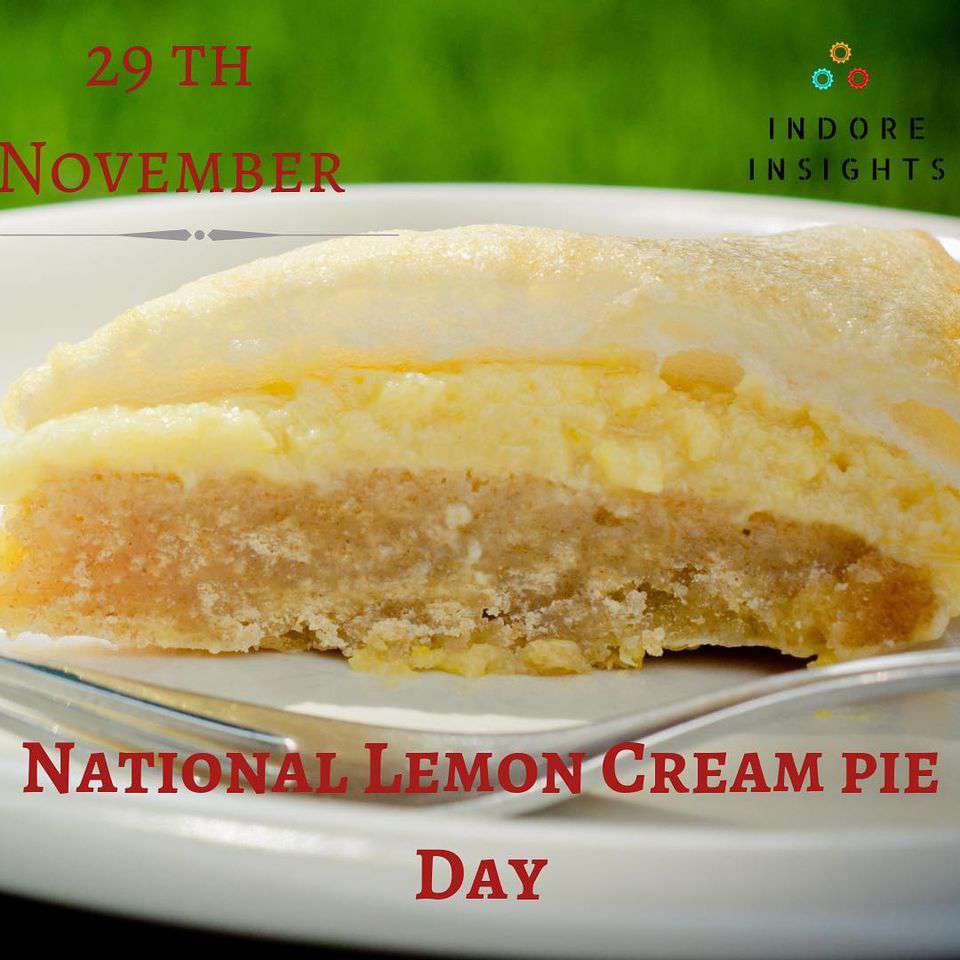 National Lemon Cream Pie Day Wishes Unique Image