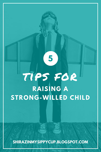 Five Tips For Raising a Strong-Willed Child. #parenting #childbehavior #workingmoms