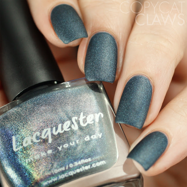 Lacquester Blue Matter Swatch Matte