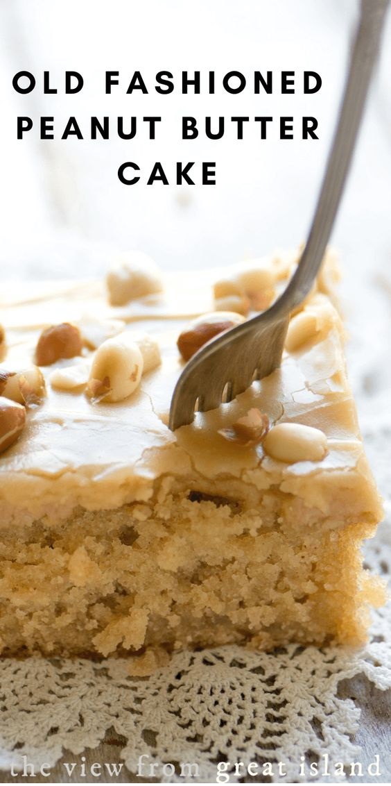 Old Fashioned Peanut Butter Cake